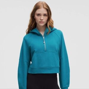Lululemon hawaiian blue scuba half zip hoodie size m/l nwt